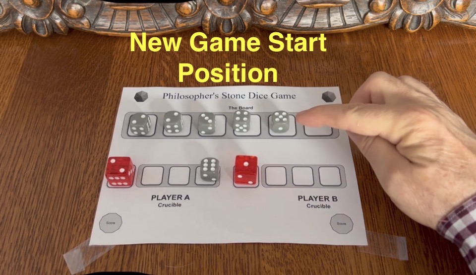 Board after Player A first draft pick and twist
