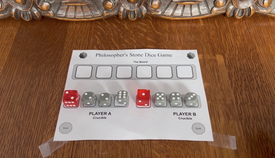 All six dice drafted into Crucibles before Poisoned Gift